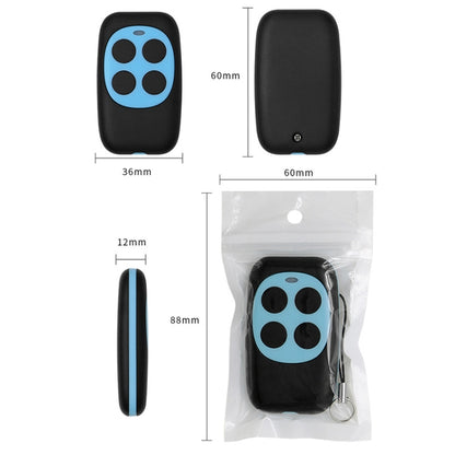 Colorful Four-Key Copying Remote Garage Door Gate Wireless Remote Control 433MHZ Copy Key Cloning Duplicator(Blue) - Consumer Electronics by buy2fix | Online Shopping UK | buy2fix