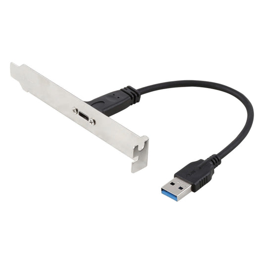 20cm Panel Bracket Header USB-C / Type-C Female to USB 3.0 Male Extension Wire Connector Cord Cable -  by buy2fix | Online Shopping UK | buy2fix