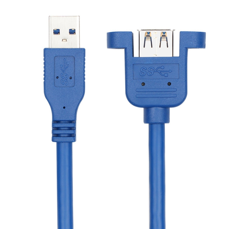 USB 3.0 Male to Female Extension Cable with Screw Nut, Cable Length: 5m - USB 3.0 by buy2fix | Online Shopping UK | buy2fix