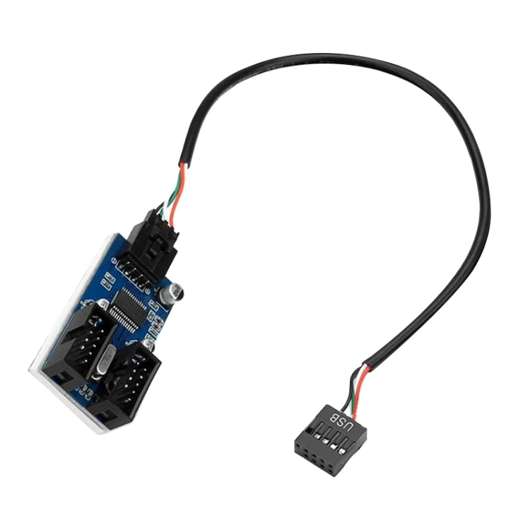 Rocketek HC427 9 Pin USB2.0 HUB Adapter One-to-Two Splitter Circuit Board - USB 2.0 HUB by ROCKETEK | Online Shopping UK | buy2fix