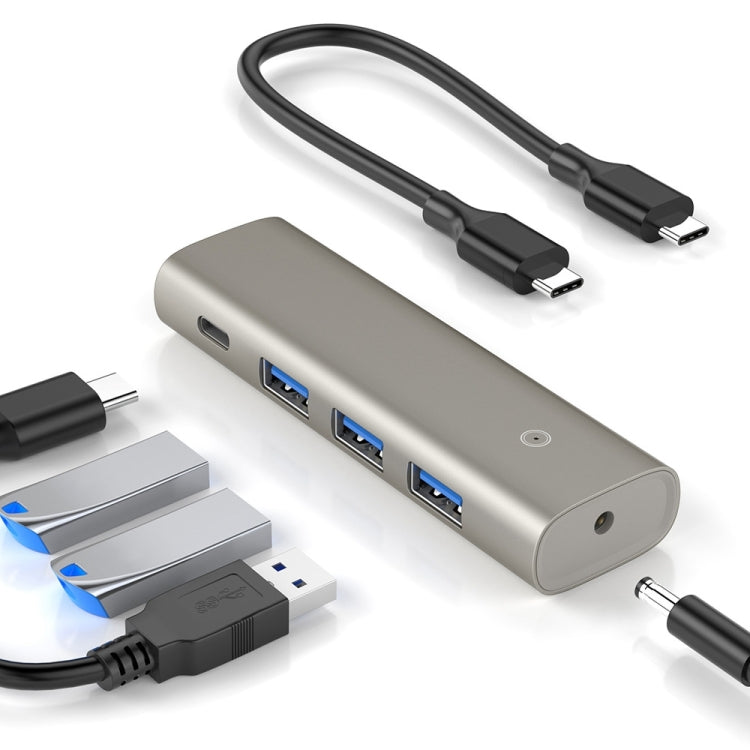 Rocketek HC466 USB3.2 Gen2 Type-C 4 in 1 HUB Adapter - Computer & Networking by ROCKETEK | Online Shopping UK | buy2fix