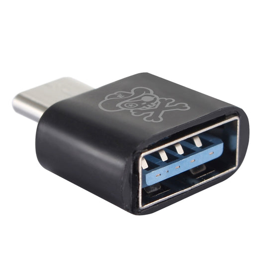 ENKAY Hat-Prince HC-8 Mini ABS USB 2.0 Female to USB-C / Type-C 3.1 Male Port Connector OTG Adapter(Black) - OTG Adapter by ENKAY | Online Shopping UK | buy2fix