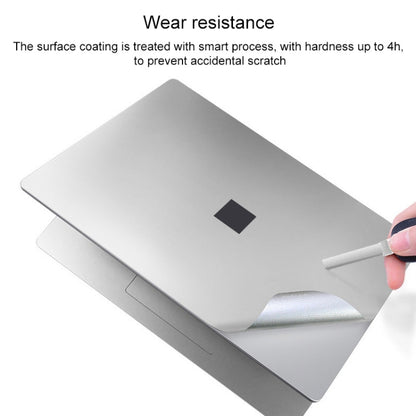 4 in 1 Notebook Shell Protective Film Sticker Set for Microsoft Surface Laptop 3 15 inch (Grey) - Computer & Networking by buy2fix | Online Shopping UK | buy2fix