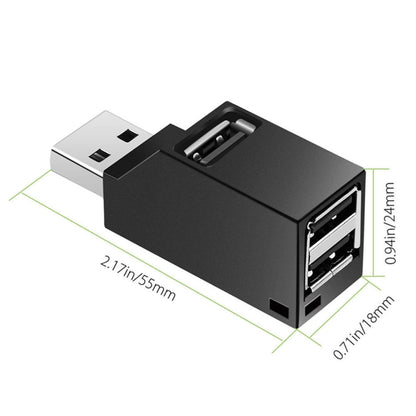 Portable Mini 3 x USB 2.0 Ports HUB with Lanyard -  by buy2fix | Online Shopping UK | buy2fix