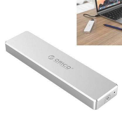 ORICO PCM2-C3 M.2 M-Key to USB 3.1 Gen2 USB-C / Type-C Push-top Solid State Drive Enclosure, The Maximum Support Capacity: 2TB(Silver) - Computer & Networking by ORICO | Online Shopping UK | buy2fix