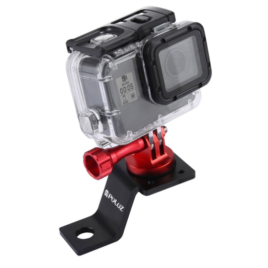 PULUZ Aluminum Alloy Motorcycle Fixed Holder Mount with Tripod Adapter & Screw for GoPro Hero11 Black / HERO10 Black /9 Black /8 Black /7 /6 /5 /5 Session /4 Session /4 /3+ /3 /2 /1, DJI Osmo Action and Other Action Cameras(Red) - DJI & GoPro Accessories by PULUZ | Online Shopping UK | buy2fix