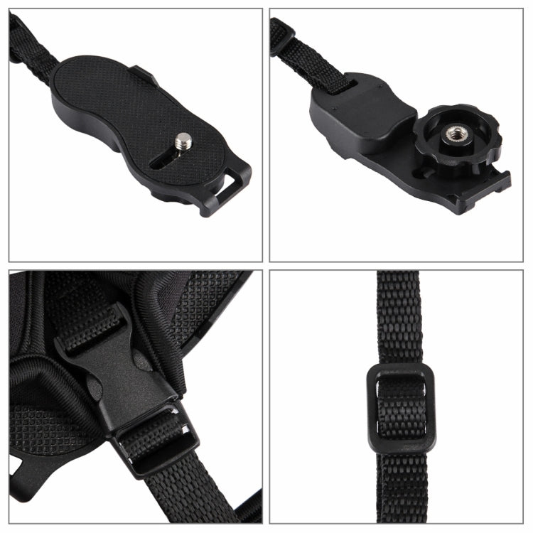 PULUZ Soft Neoprene Hand Grip Wrist Strap with 1/4 inch Screw Plastic Plate for SLR / DSLR Cameras - Camera Accessories by PULUZ | Online Shopping UK | buy2fix