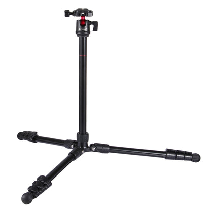 PULUZ 4-Section Folding Legs Metal  Tripod Mount with 360 Degree Ball Head for DSLR & Digital Camera, Adjustable Height: 42-130cm - Tripods by PULUZ | Online Shopping UK | buy2fix