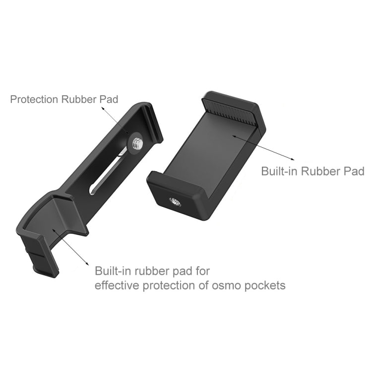 PULUZ Smartphone Fixing Clamp 1/4 inch Holder Mount Bracket for DJI OSMO Pocket / Pocket 2 - DJI & GoPro Accessories by PULUZ | Online Shopping UK | buy2fix