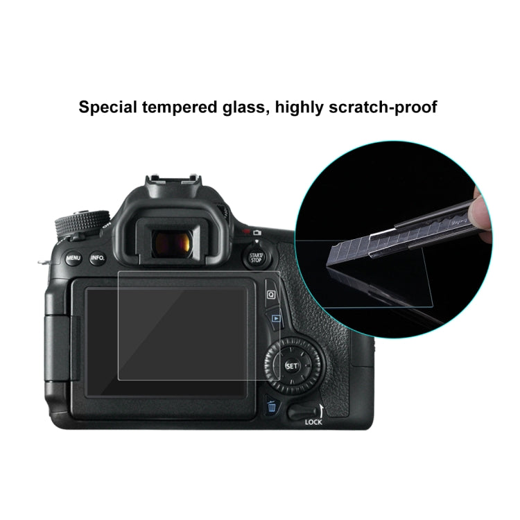 PULUZ 2.5D 9H Tempered Glass Film for Canon 650D, Compatible with 80D / 70D / 77D(9000D) / 800D(X9I) / 700D(X7I) / 750D(X8I) / 760D(8000D) / XC10 / XC15 / 7D2, Pentax Q1 / K-S1 /Q10 / Q7, Panasonic ZS35, Nikon V1 - Camera Accessories by PULUZ | Online Shopping UK | buy2fix