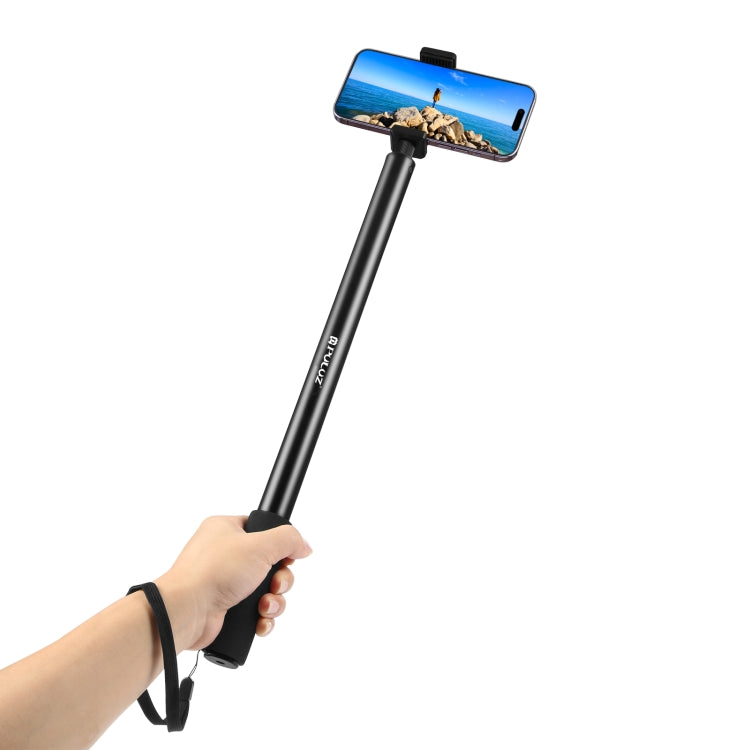 PULUZ 2m Metal Selfie Stick Monopod  for Insta360 One RS / X2 / X3 (Black) - Self Monopod Grip by PULUZ | Online Shopping UK | buy2fix