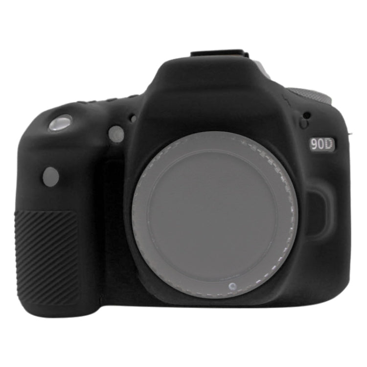 PULUZ Soft Silicone Protective Case for Canon EOS 90D(Black) - Camera Accessories by PULUZ | Online Shopping UK | buy2fix