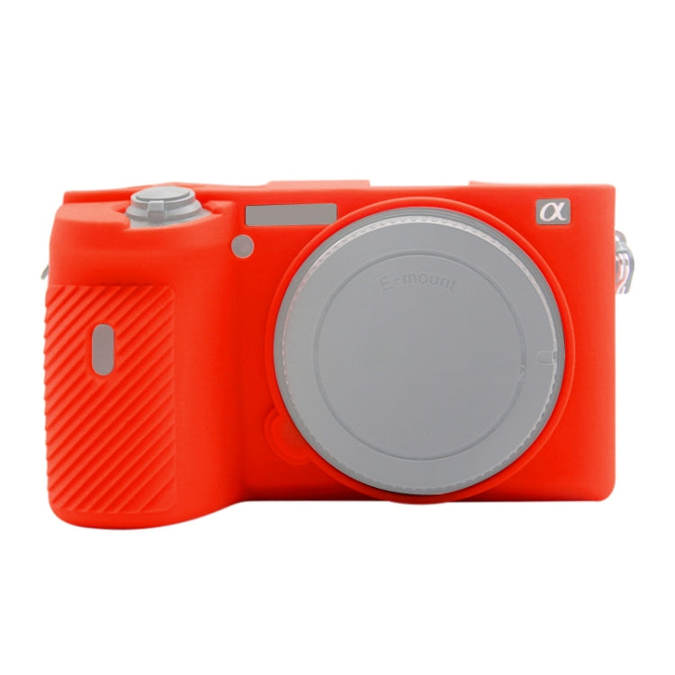 PULUZ Soft Silicone Protective Case for Sony A6600 / ILCE-6600 (Red) - Camera Accessories by buy2fix | Online Shopping UK | buy2fix