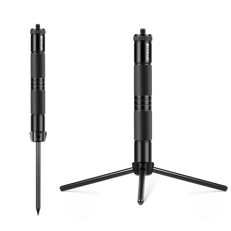 PULUZ Foldable Aluminum Alloy Light Stand Live Tripod Camping Ground Holder - Consumer Electronics by PULUZ | Online Shopping UK | buy2fix