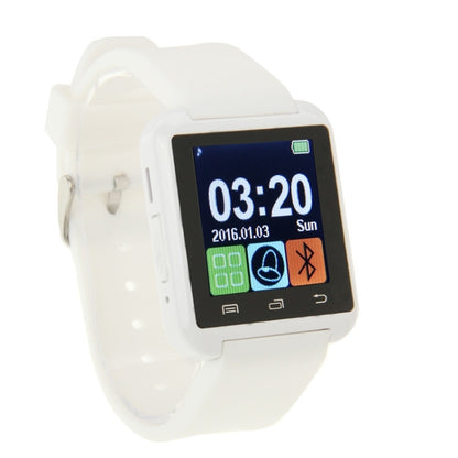 U80 Bluetooth Health Smart Watch 1.5 inch LCD Screen for Android Mobile Phone, Support Phone Call / Music / Pedometer / Sleep Monitor / Anti-lost(White) - Smart Wear by buy2fix | Online Shopping UK | buy2fix