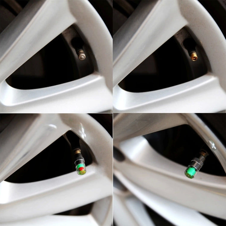 4 PCS 2.4 Bar Tire Pressure Detection Screw Cap - In Car by buy2fix | Online Shopping UK | buy2fix