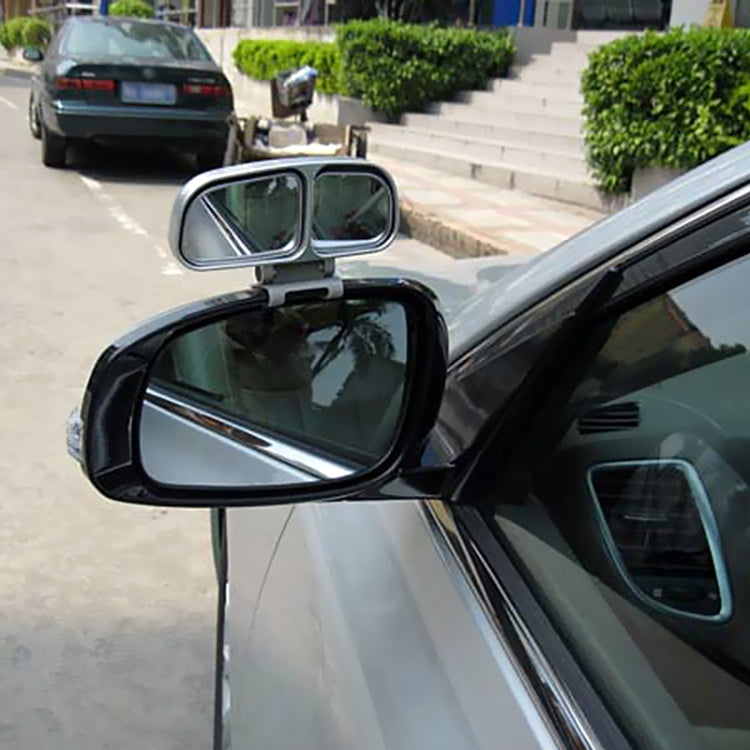 Left Side Rear View Blind Spot Mirror Universal adjustable Wide Angle Auxiliary Mirror(Silver) - Convex Mirror & Accessories by 3R | Online Shopping UK | buy2fix