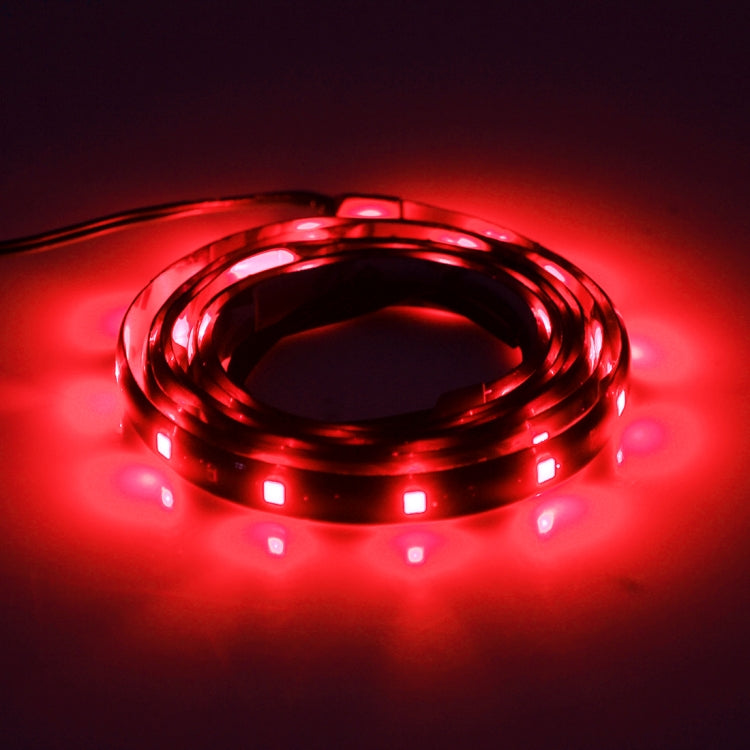 5 PCS 90cm 45 LED Waterproof Flexible Car Strip Light, DC 12V(Red Light) - In Car by buy2fix | Online Shopping UK | buy2fix