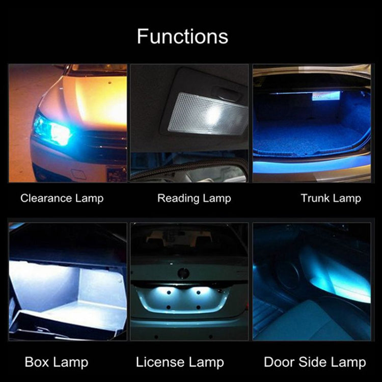 2 PCS T10 3W White Light LED Car Signal Light Bulb, DC 12V - In Car by buy2fix | Online Shopping UK | buy2fix