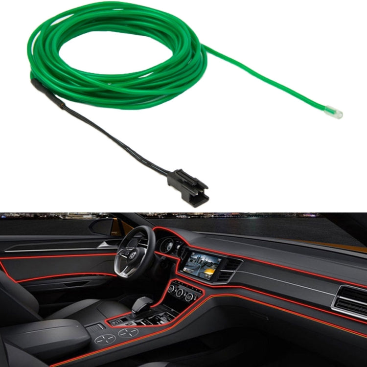 Waterproof Round Flexible Car Strip Light with Driver for Car Decoration, Length: 5m(Green) - Atmosphere lights by buy2fix | Online Shopping UK | buy2fix