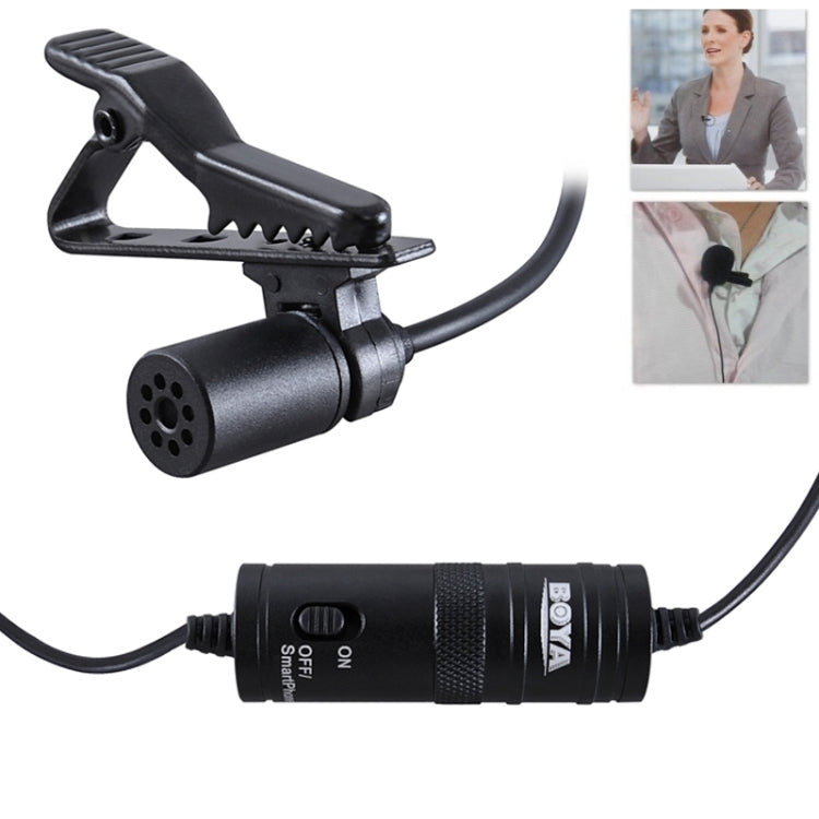 Boya BY-M1 Mini Lavalier Microphone(Black) - Camera Microphone by BOYA | Online Shopping UK | buy2fix