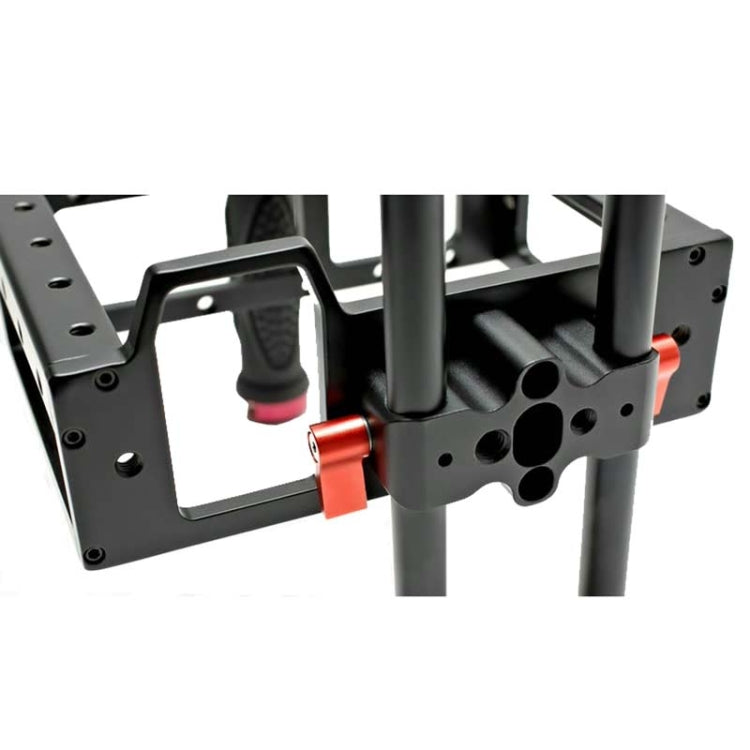 DEBO DET-08 Camera Cage Handle Kit for SLR Camera 5D2 / 5D3 (Black+Red) - Camera Cage by DEBO | Online Shopping UK | buy2fix