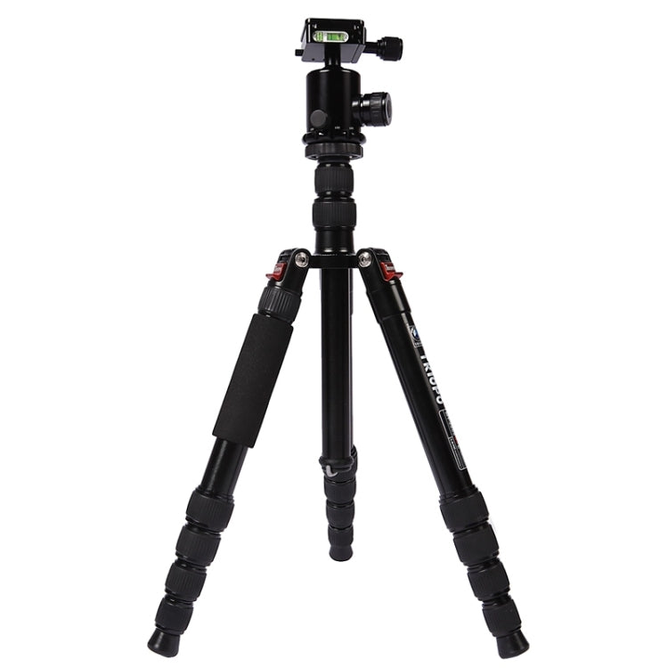 Triopo MT-2805C Adjustable Portable Aluminum Tripod with NB-2S Ball Head for Canon Nikon Sony DSLR Camera(Black) - Tripods by TRIOPO | Online Shopping UK | buy2fix