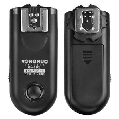 2 PCS YONGNUO RF603C II FSK 2.4GHz Wireless Flash Trigger with C1 Shutter Connecting Cable - Camera Accessories by YONGNUO | Online Shopping UK | buy2fix