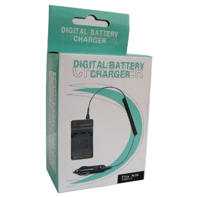 Digital Camera Battery Charger for NIKON ENEL2(Black) - Battery Car Charger by buy2fix | Online Shopping UK | buy2fix