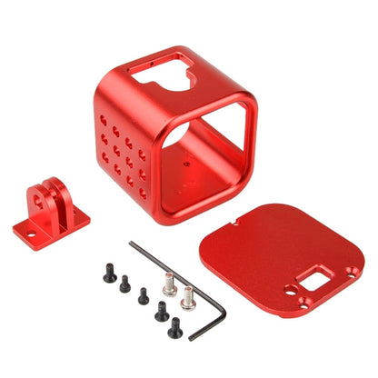 Housing Shell CNC Aluminum Alloy Protective Cage with Insurance Back Cover for GoPro HERO5 Session /HERO4 Session /HERO Session(Red) - DJI & GoPro Accessories by buy2fix | Online Shopping UK | buy2fix