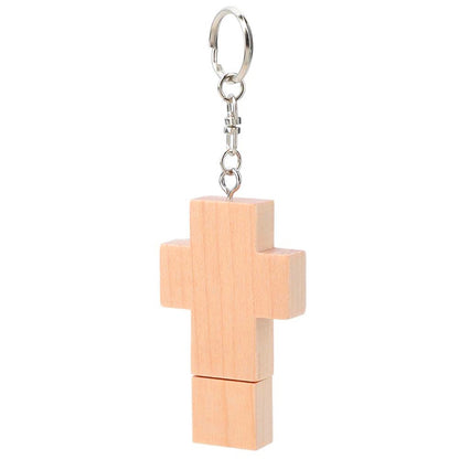 8 GB Wood Cross Style USB Flash Disk - Computer & Networking by buy2fix | Online Shopping UK | buy2fix