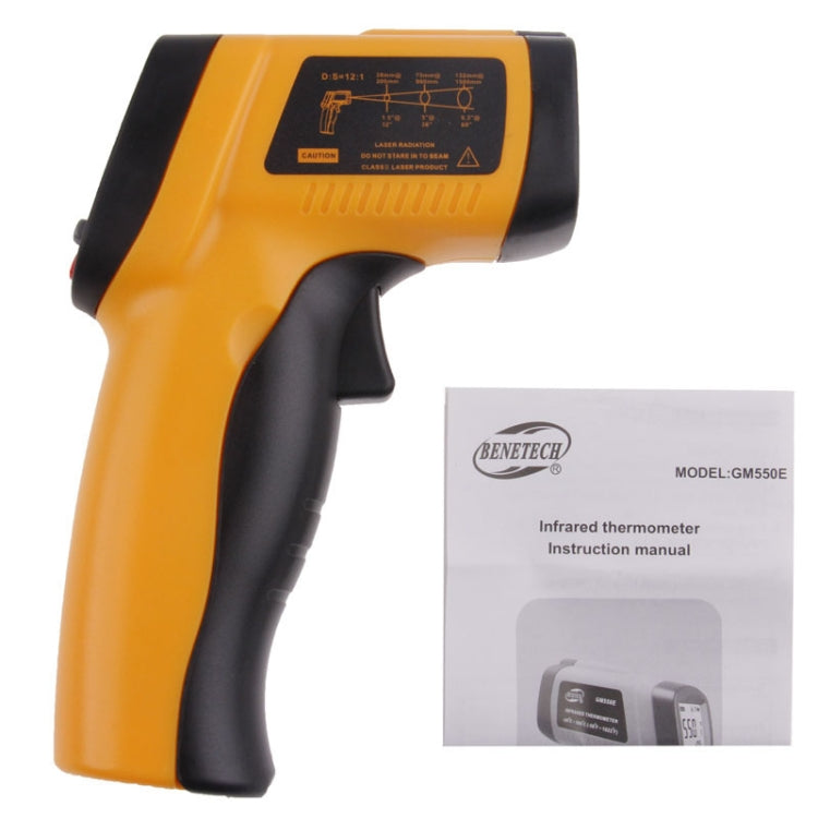 BENETECH GM550E Digital Infrared Thermometer(Yellow) - Digital Thermometer by BENETECH | Online Shopping UK | buy2fix