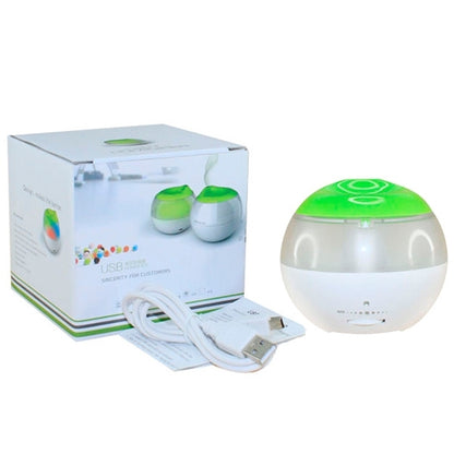 USB Air Humidifier with Mini Red Indicator and Vapour Amount Regulating Switch (White + Green) - Home & Garden by buy2fix | Online Shopping UK | buy2fix