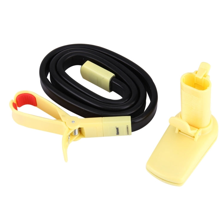 Flexible Clip Mount Holder with Clamping Base(Yellow) - Lazy Bracket by buy2fix | Online Shopping UK | buy2fix