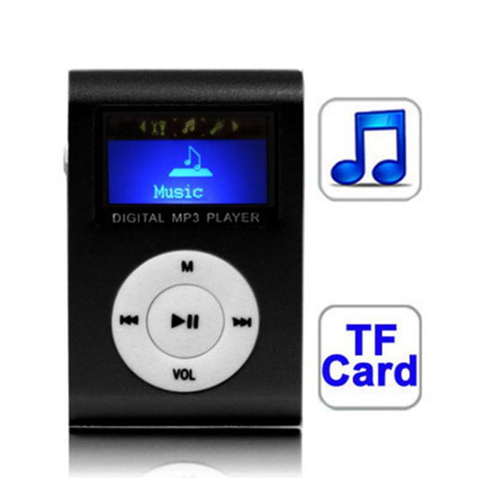TF / Micro SD Card Slot MP3 Player with LCD Screen, Metal Clip(Black) - Consumer Electronics by buy2fix | Online Shopping UK | buy2fix