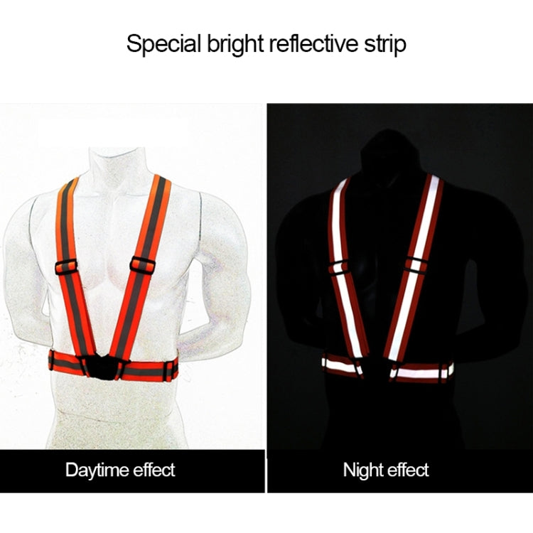 Night Riding Running Flexible Reflective Safety Vest(Magenta) - Reflective Safety Clothing by buy2fix | Online Shopping UK | buy2fix