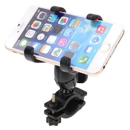 360 Degree Rotation Universal Mobile Phone Bicycle Clip Holder Cradle Stand, Clip Support Phone Width: up to 10cm(Black) - Holders by buy2fix | Online Shopping UK | buy2fix