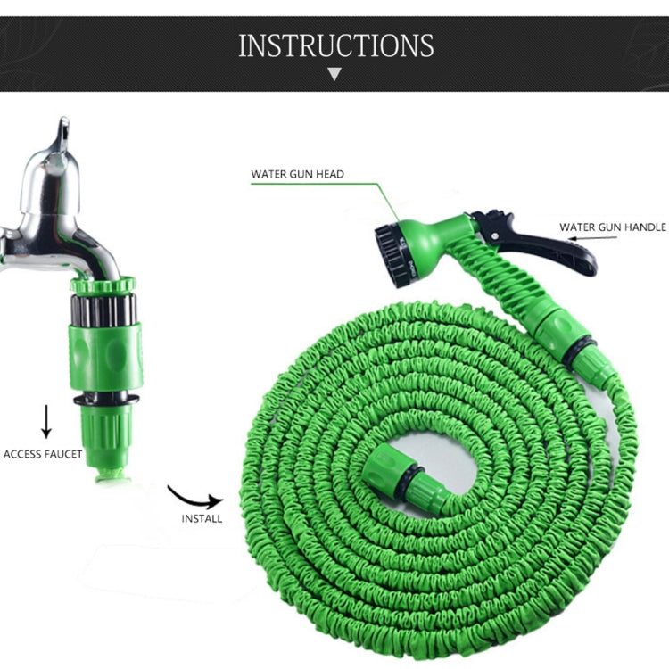 Durable Flexible Dual-layer Water Pipe Water Hose, Length: 2.5m -7.5m (US Standard)(Blue) - Car Washer & Accessories by buy2fix | Online Shopping UK | buy2fix