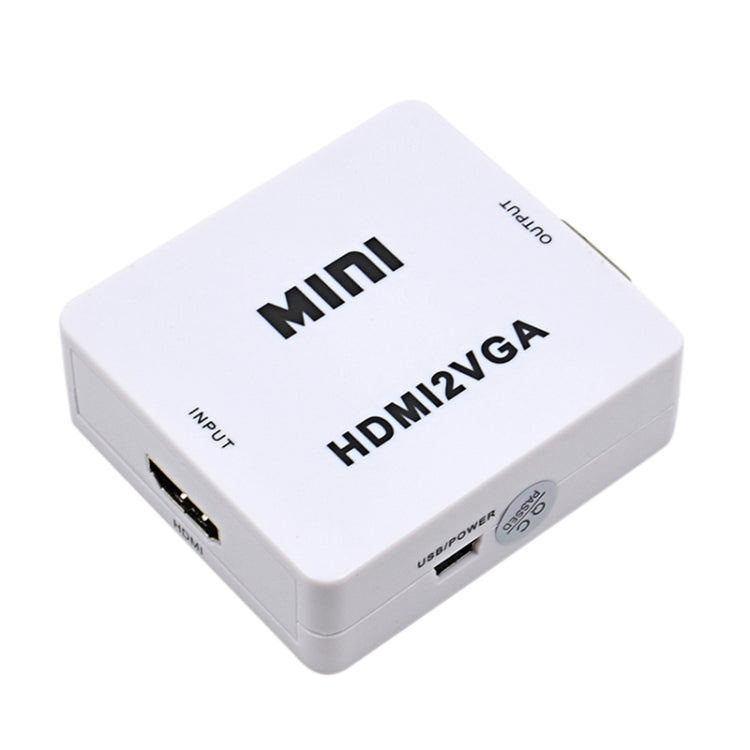 Mini HDMI to VGA Audio Converter -  by buy2fix | Online Shopping UK | buy2fix