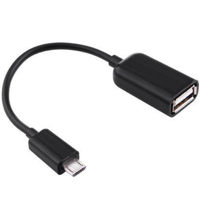 High Quality USB 2.0 AF to Micro USB 5 Pin Male Adapter Cable with OTG Function, Length: 15cm(Black) - OTG Adapter by buy2fix | Online Shopping UK | buy2fix