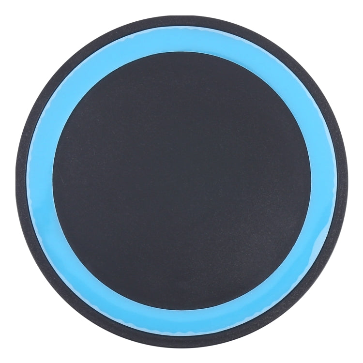 Universal QI Standard Round Wireless Charging Pad (Black + Blue) - Wireless Charger by buy2fix | Online Shopping UK | buy2fix