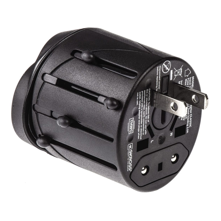 All in 1 EU + AU + UK + US Plug Travel Universal Adaptor, Size: 60 x 58 x 56mm(Black) - Consumer Electronics by buy2fix | Online Shopping UK | buy2fix