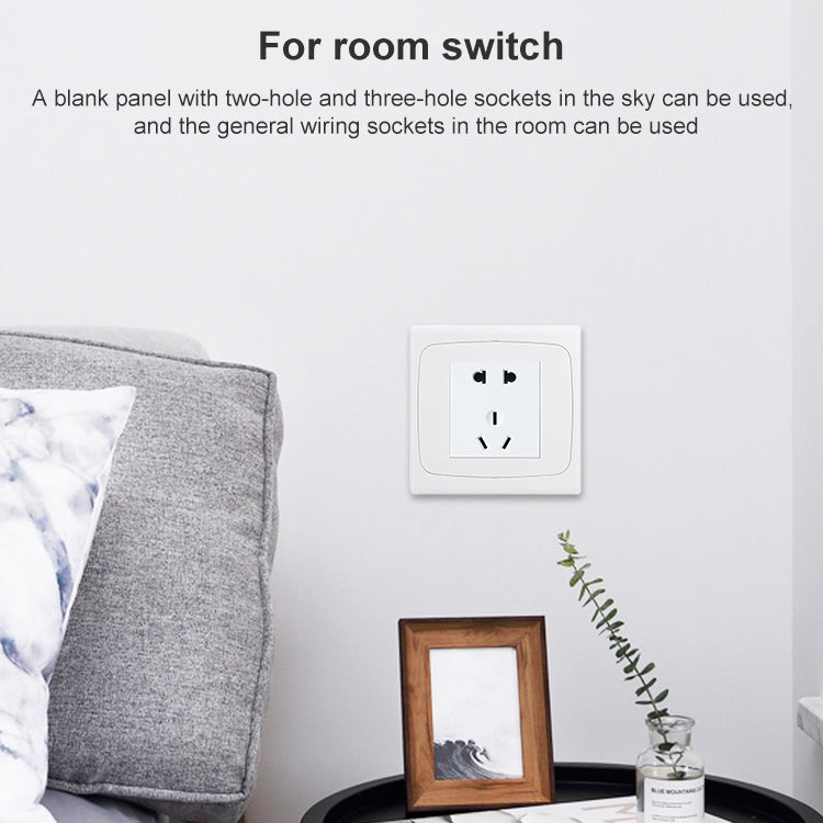 Wall Plate with Screw for Blank Inserts  - 3 Hole, Use around the world(White) - Consumer Electronics by buy2fix | Online Shopping UK | buy2fix