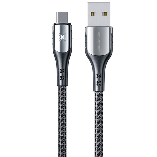 WK WDC-164a 6A Type-C / USB-C Smart Power Off Charging Data Cable, Length: 1m - USB-C & Type-C Cable by WK | Online Shopping UK | buy2fix