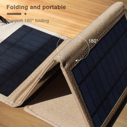 10W Monocrystalline Silicon Foldable Solar Panel Outdoor Charger with 5V Dual USB Ports (Camouflage) - Charger by buy2fix | Online Shopping UK | buy2fix