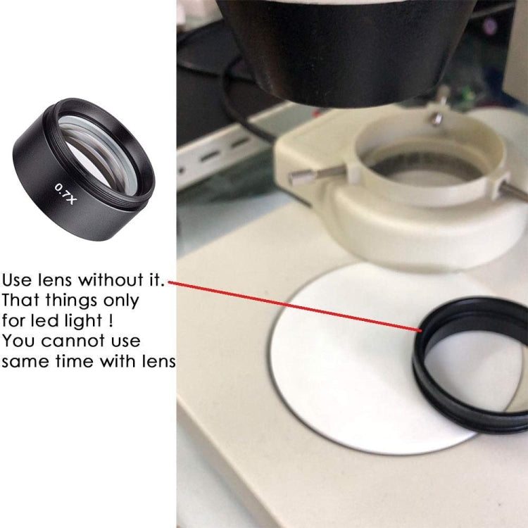 Stereo Microscopes Auxiliary Objective Lens Barlow Lens Magnifier 0.7X WD165 - Digital Microscope by buy2fix | Online Shopping UK | buy2fix