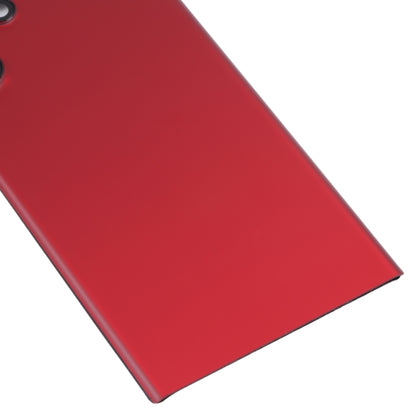 For Samsung Galaxy S22 Ultra 5G SM-S908B Battery Back Cover with Camera Lens Cover (Red) - Galaxy S Series Parts by buy2fix | Online Shopping UK | buy2fix