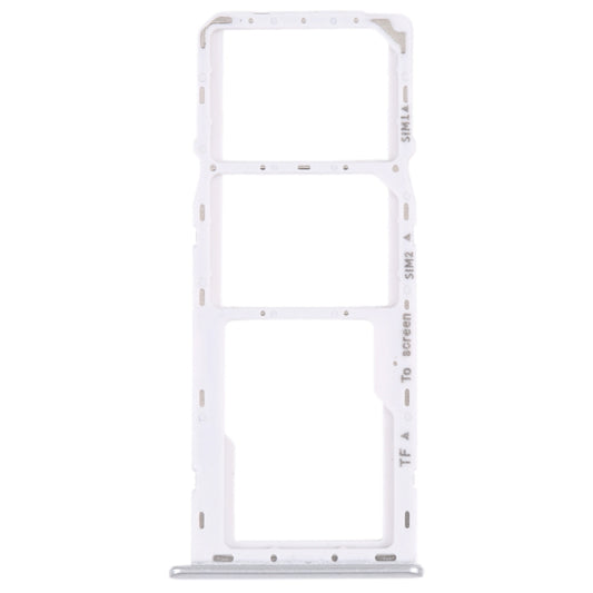 For Samsung Galaxy M42 5G SM-A436B Original SIM Card Tray + SIM Card Tray + Micro SD card tray (Silver) - Repair & Spare Parts by buy2fix | Online Shopping UK | buy2fix