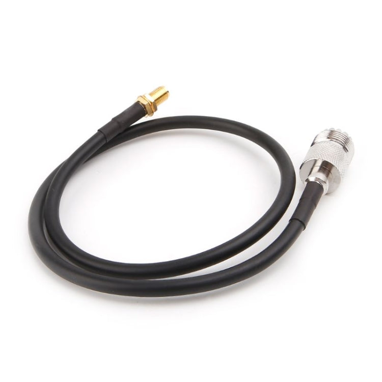 SMA Female to UHF SO239 PL259 Female RG58 Pork Tail Cable, Length: 50cm - Security by buy2fix | Online Shopping UK | buy2fix