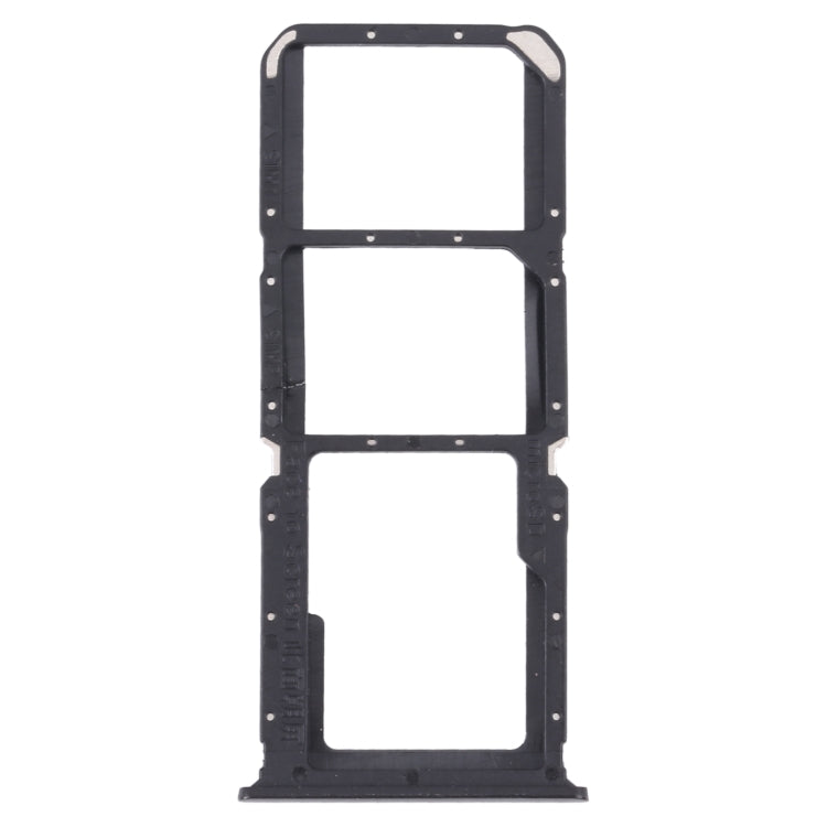 SIM Card Tray + SIM Card Tray + Micro SD Card Tray for OPPO A95 4G/Reno6 Lite (Black) - Repair & Spare Parts by buy2fix | Online Shopping UK | buy2fix